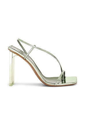 Arielle Baron Narcissus 95 Heel in Green Mirror - Green. Size 36.5 (also in 36).