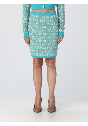 Skirt VERSACE Woman colour Gnawed Blue