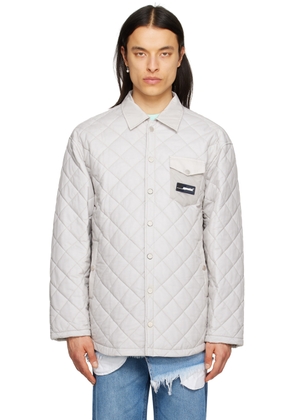 EGONlab Gray Quilted Shirt