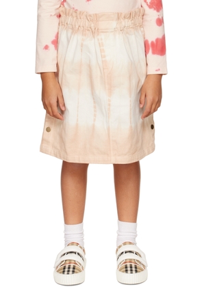 Wynken Kids Pink & White Snap Skirt