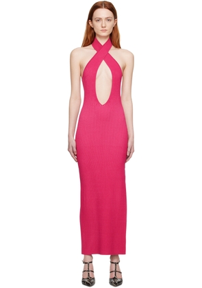 MISBHV Pink Cutout Maxi Dress