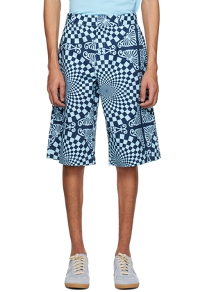 BLUEMARBLE Blue Folk Checkerboard Shorts