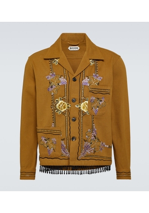 Bode Embroidered cotton jacket