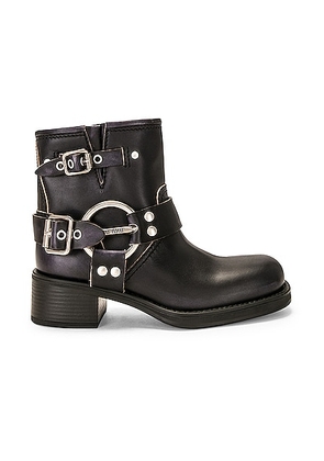 Miu Miu Strap Boot in Nero - Black. Size 36 (also in 36.5, 37, 38, 38.5, 39).