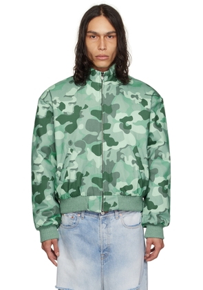Members of the Rage Green Camouflage Bomber Jacket