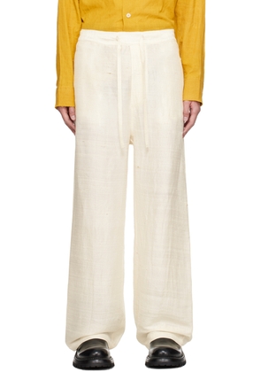 AIREI Off-White Pyjama Trousers