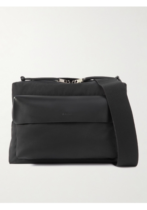 Jil Sander - Leather-Trimmed Nylon Messenger Bag - Men - Black