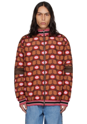 Anna Sui SSENSE Exclusive Brown Puffer Jacket