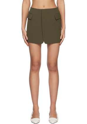 lesugiatelier Khaki Tailored Miniskirt