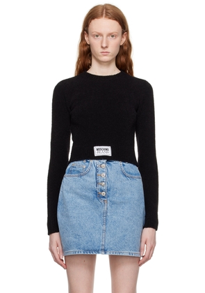 Moschino Jeans Black Crewneck Sweater