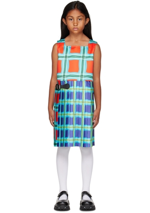 Charles Jeffrey LOVERBOY Kids Multicolor Check Dress