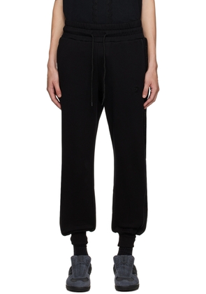 Youths in Balaclava Black Embroidered Sweatpants