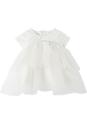 Miss Blumarine Baby White Tiered Dress