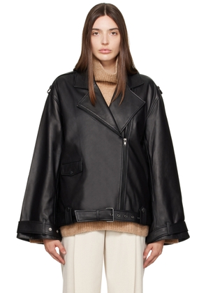 CAMILLA AND MARC Black Saphia Leather Jacket