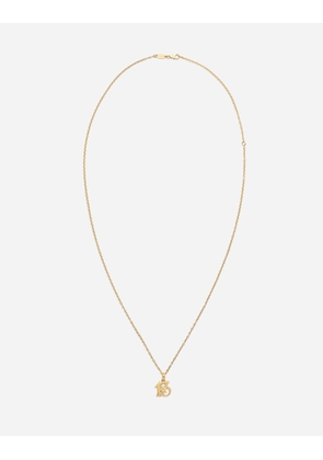 Dolce & Gabbana Good Luck Number 13 Pendant On Yellow Gold Chain - Man Necklaces Gold Onesize