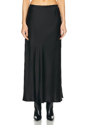 SPRWMN Bias Maxi Skirt in Black - Black. Size L (also in M, S, XS).