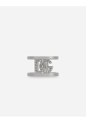 Dolce & Gabbana Dg Logo Ring - Man Bijoux Silver Metal S