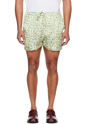 Cormio Yellow Floral Shorts