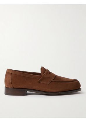 George Cleverley - Cannes Suede Penny Loafers - Men - Brown - UK 6