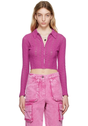 AGR Pink Zip Shirt