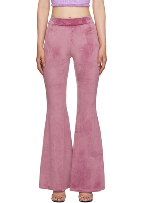 GCDS Pink Flared Trousers