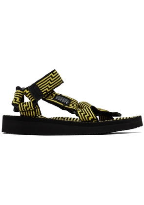 SUICOKE Black & Yellow DEPA-JC01 Sandals