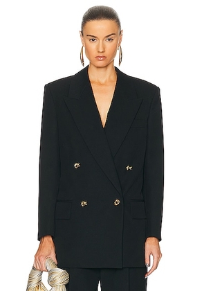 Bottega Veneta Sartorial Wool Twill Jacket in Black - Black. Size 36 (also in 34, 38, 40).