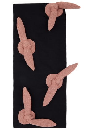 STRONGTHE SSENSE Exclusive Black & Pink Ball Scarf