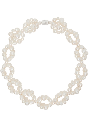 Bleue Burnham White Hanging Pearl Necklace