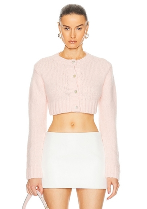 Sandy Liang Ito Cardigan in Blush - Pink. Size L (also in M, XS).