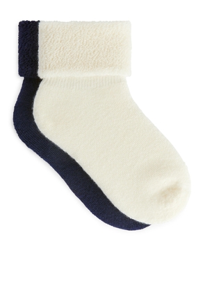 Wool Terry Socks - Beige