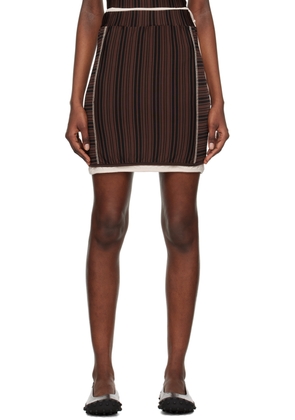 SUNNEI Brown Doppia Mini Skirt