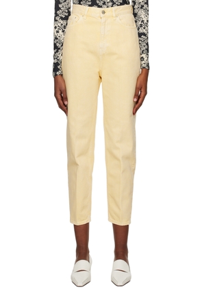 TOTEME Yellow Twisted Seam Jeans