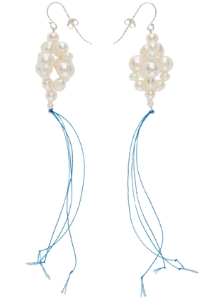 Bleue Burnham White Hanging Antique Pearl Earrings