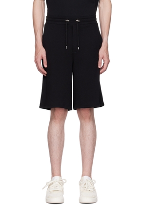Balmain Black Embroidered Shorts