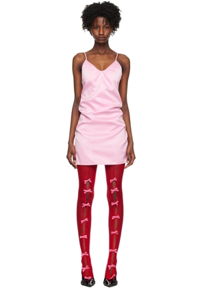 We11done Pink Slip Minidress