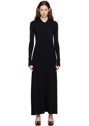 Maria McManus Black Collar Midi Dress