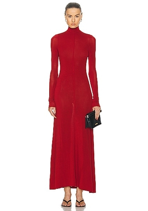 St. Agni Jersey Maxi Dress in Rouge - Red. Size L (also in M, S, XS).