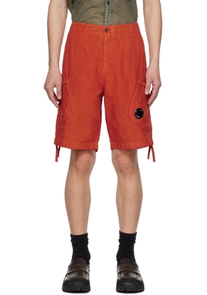 C.P. Company Orange Light Shorts