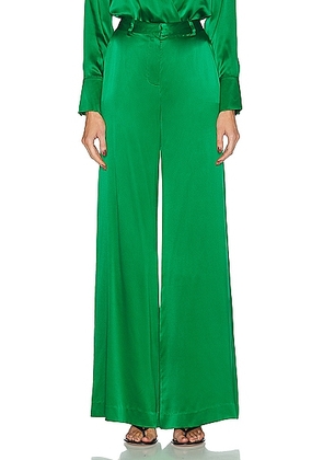 L'AGENCE Gavin Wide Leg Pant in Sea Green - Green. Size 0 (also in 2, 4, 6, 8).