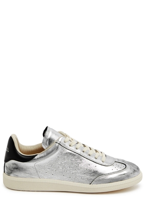 Isabel Marant étoile Bryce Metallic Leather Sneakers - Silver - 38 (IT38 / UK5)