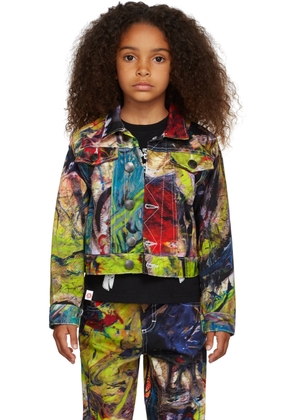 Charles Jeffrey LOVERBOY SSENSE Exclusive Kids Multicolor Denim Jacket