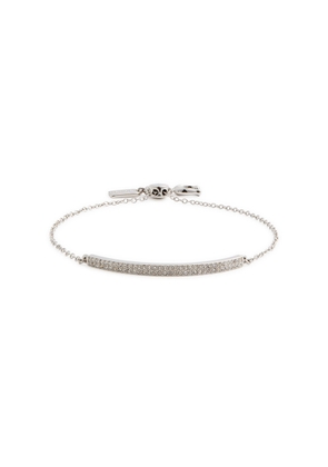 Coach Crystal-embellished Slider Bracelet - Silver