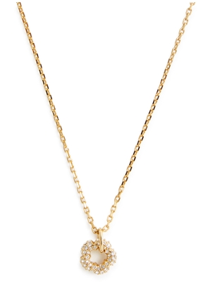 Coach Tea Rose Crystal-embellished Necklace - Gold