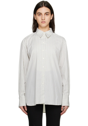BITE Off-White Striped Shirt