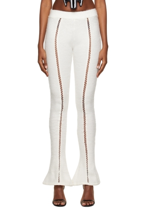 DIDU White Flarry Trousers
