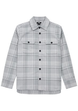 Paige Wilbur Checked Flannel Overshirt - Grey - M