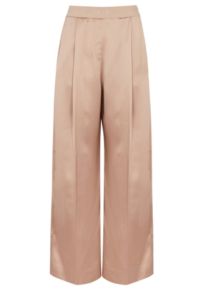 Stine Goya Ciara Wide-leg Satin Trousers - Light Pink - L (UK14 / L)
