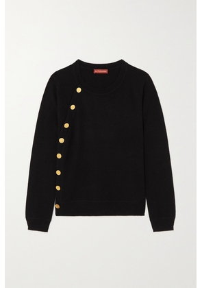 Altuzarra - Minamoto Button-detailed Cashmere Sweater - Black - x small,small,medium,large,x large