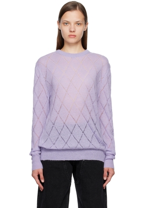Pushbutton Purple Laddered Sweater